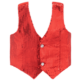 Red Sequin Vest - Kids